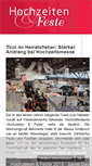 Mobile Screenshot of hochzeiten-feste.at